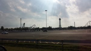 An early morning picture of Kings Island.