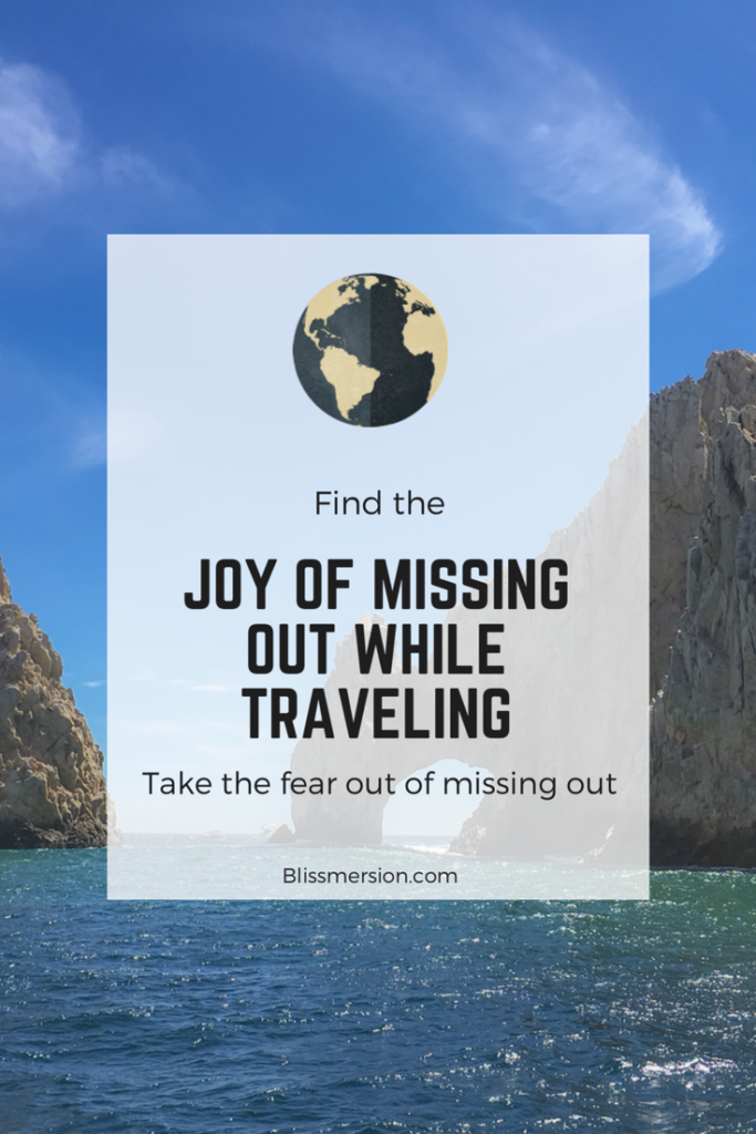 Travel FOMO (fear of missing out) is real. Throw away that guilt of missing out on a landmark & travel in the way that suits you.