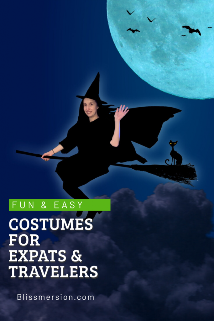 Whether you want to travel with a costume or are looking for easy costume ideas, this is a great source! #halloween #halloweencostumes #easyhalloweencostumes #costumesforwomen #travelhalloweenideas #blissmersion #halloweencostumeideasforwomen