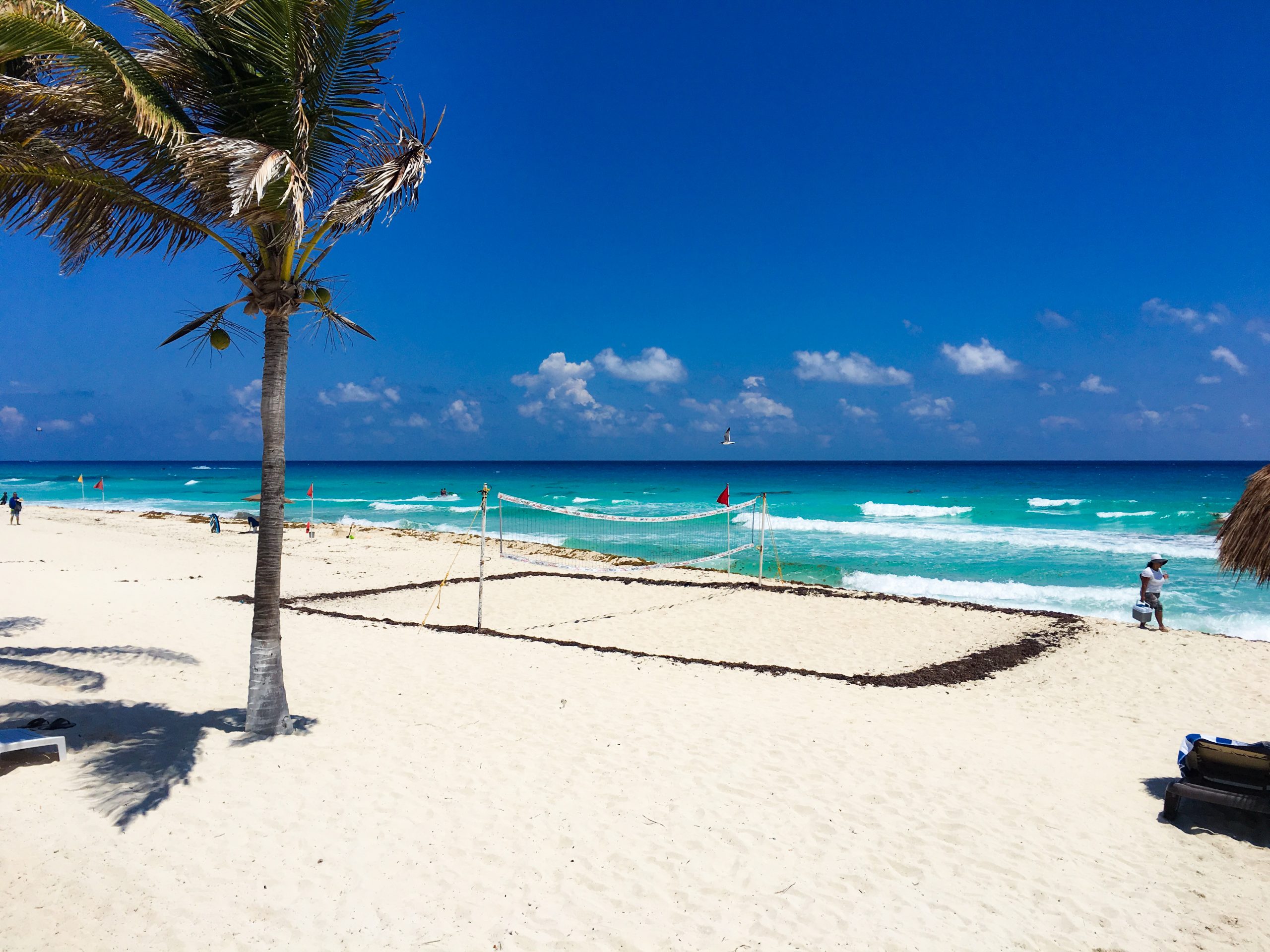 A beach in Cancun.